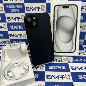 中古極美品　電池99％★ iPhone15 MTMH3J/A 128GB AppleStore版SIMフリー ブラック 　おまけ付け　限定保証あり 即日発送★送料無料★6329