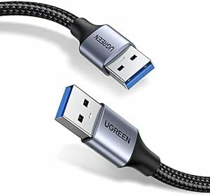 UGREEN USB ケーブル オスオス USB 3.0 a-aタイプ 5Gbps 高速転送 高耐久性 アルミシェルとナイロン編み