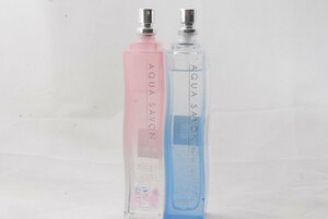 AQUA SAVON アクア シャボン サクラフローラルの香り/ウォータリーシャンプーの香り オードトワレ 80ml 香水 2本セット 蓋無し