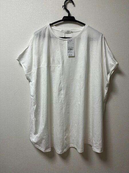 サイズM 新品 　AMERICAN HOLIC Tシャツ　チュニック　ゆったり ホワイト 白