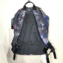 EMPORIO ARMANI エンポリオアルマーニ リュック バックパック ブラック スペース柄 宇宙柄_画像2