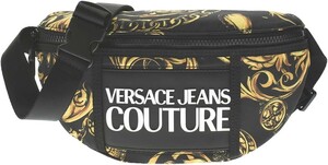 VERSACE JEANS COUTURE ヴェルサーチジーンズクチュール ボディバッグ バロック ブラック ユニセックス ※ご購入から発送まで約7〜9日前後