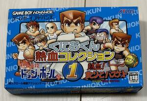 GBAソフト　くにおくん熱血コレクション1 ドッジボール部＆すとりーとバスケット　箱・説明書つき