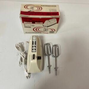 [ unused ]CO-OP hand mixer electrification verification settled CM -101 stainless steel beater 3- Speed switch attaching [ present condition goods ]