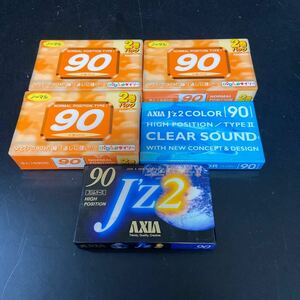 [ unopened ] cassette tape 90 minute 5 piece set normal Hi Posi AXIA etc. long-term keeping goods 