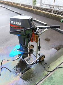  Yamaha 2 -stroke 8 horse power outboard motor ( excellent mechanism ) 1 jpy ~ selling out ( receipt limitation (pick up) )