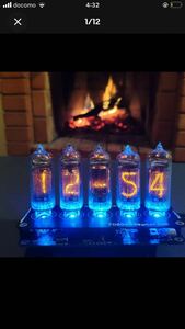 ニキシー管時計 ニキシー管 置時計 ニキシーチューブ　IN-14 Nixie Tube 