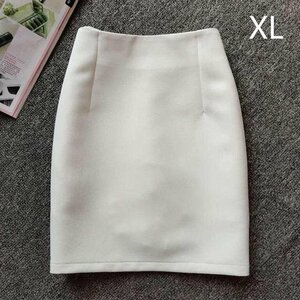 [sunstore]* мини-юбка юбка-трапеция женский низ Schott длина высокий талия A линия стиль одноцветный стандартный взрослый OL белый XL