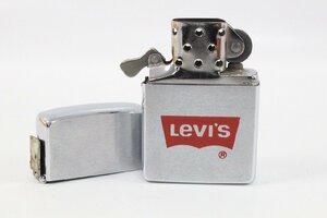 現状品 Zippo Levi's リーバイス 両面ロゴ ジッポー オイルライター 5-K020/1/060