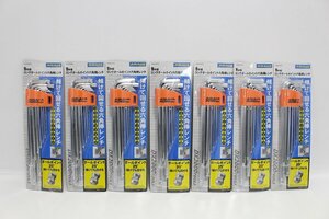 未使用保管品 ASAHI DX2000TOOLS ロングボールポイント棒レンチ AQS0910 9本組 7セット ② 5-G073/1/100