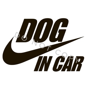 26 送料無料　Dog in Car 白　ステッカー　カッティングシール　ドッグインカー