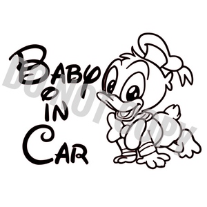 15 送料無料 Baby in Car　白　ステッカー　キッズインカー　ベビーインカー　赤ちゃん