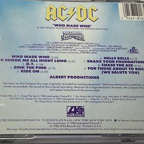 CD/ AC/DC /フー・メイド・フー 送料¥180の画像2
