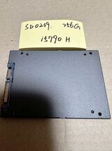 SD0239【中古動作品】kingston 内蔵 SSD 256GB /SATA 2.5インチ動作確認済み 使用時間15790H_画像2