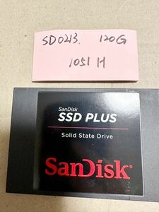 SD0213【中古動作品】SanDisk 120GB 内蔵 SSD /SATA 2.5インチ動作確認済み 使用時間1051H
