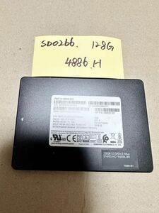 SD0266【中古動作品】SAMSUNG 内蔵 SSD 128GB /SATA 2.5インチ動作確認済み 使用時間4886H