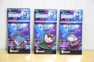 サンリオ Happyくじ DISCO 3点セット こぎみゅん ハローキティ タキシードサム ラメアクリルチャーム 新品