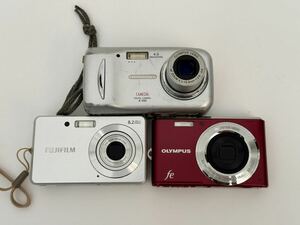 FUJIFILM FinePix J10 OLYMPUS FE-4050 X-550 デジタルカメラ 3台 セット まとめて デジカメ コンデジ 