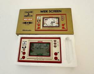 GAME&WATCH game & watch Mickey Mouse WIDE SCREEN MC-25 box attaching that time thing Game & Watch nintendo Nintendo