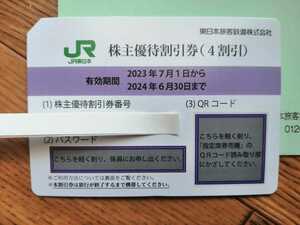 gk様 「JR東日本 株主優待割引券 ４割引」 有効期限 2024年6月30日まで 東日本旅客鉄道 