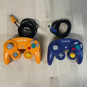 ゲームキューブ コントローラー ２個　GAMECUBE GC Nintendo 任天堂 オレンジ ブルー