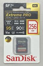 送料無料 未開封 SanDisk サンディスク SDXCカード Extreme PRO エクストリームプロ class10 256GB SDSDXXG-256G-JNJIP_画像1