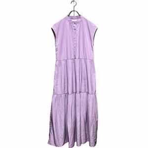 * laundry Press ending * BEAMS HEART Beams Heart pleat One-piece no sleeve One-piece long free size [1967]