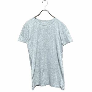 ●洗濯プレス済み● EMPORIO ARMANI エンポリオアルマーニ 半袖Tシャツ 無地 グレー コットン100% sizeS【2143】