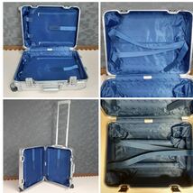 【人気モデル】RIMOWA リモワ TOPAS トパーズ 34L 4輪 MW 機内持ち込み TSAロック シルバー 銀色 アルミ スーツケース キャリーバッグ_画像8