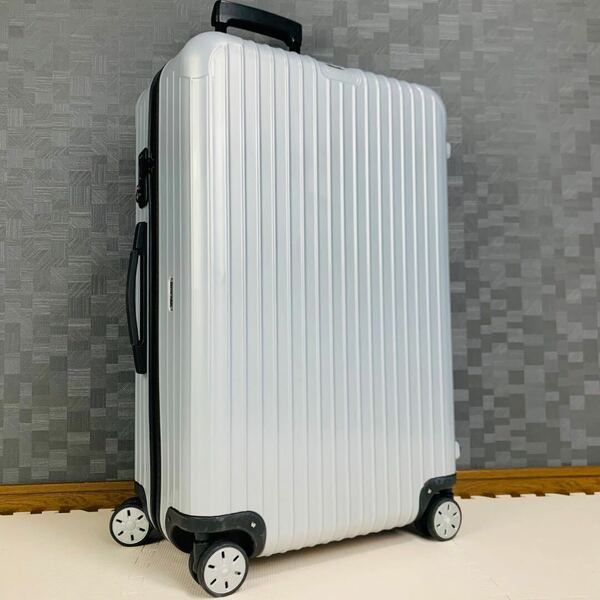 【美品】RIMOWA リモワ SALSA サルサ 86L 4輪 マルチホイール TSAロック シルバー 銀色 チェックインL キャリーバッグ スーツケース