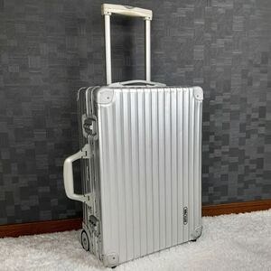 【美品】廃盤 RIMOWA リモワ OPAL オパール 35L 機内持ち込み 2輪 シルバー 銀色 アルミ スーツケース キャリーバッグ キャビントローリー