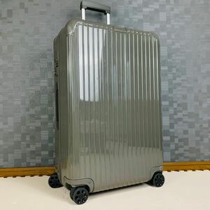 [ present ]RIMOWA Rimowa ESSENTIAL Esse n car ruCheck-IN check in L 85L 4 wheel TSA lock steel gloss gray series Carry case 