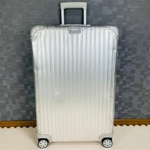 【廃盤】RIMOWA リモワ TOPAS トパーズ 85L 4輪 マルチホイール TSAロック アルミ シルバー チェックインL オリジナル キャリーケース_画像2