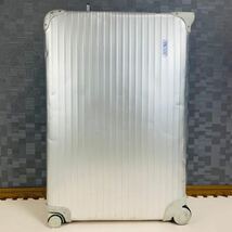 【廃盤】青ロゴ RIMOWA リモワ TOPAS トパーズ プルタブ 最大容量 104L 4輪 マルチホイール アルミ スーツケース キャリー トランク XL_画像2