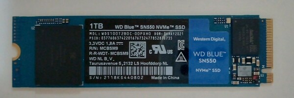 M.2 SSD 1TB NVMe WD SN550 Western Digital