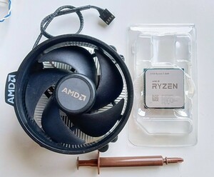 AMD Ryzen5 3600 未使用グリス、純正クーラーセット