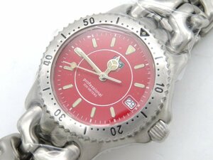 1 jpy * operation * TAG Heuer WG121C Professional 200M red quarts unisex wristwatch A829