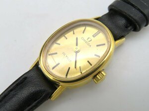 1円◆稼働◆ オメガ デビル ゴールド 手巻き レディース 腕時計 M41407