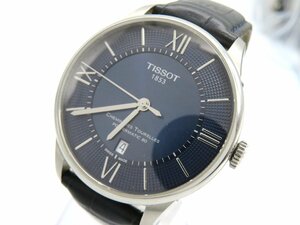 1 иен * работа * Tissot T099407A голубой самозаводящиеся часы мужские наручные часы O705