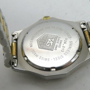 1円◆稼働◆ タグホイヤー 934.213 シルバー クオーツ ユニセックス 腕時計 M45005の画像4
