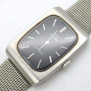 1円◆稼働◆ オメガ ジュネーヴ ブラック 手巻き レディース 腕時計 M40606の画像1