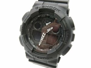 1円◆稼働◆ カシオ GA-100 ジーショック 黒 クオーツ メンズ 腕時計 N06701