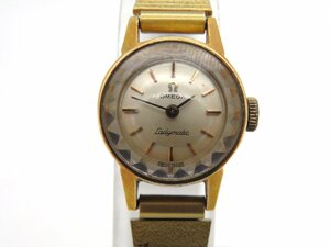 1 jpy * operation * Omega reti matic silver quarts lady's wristwatch O395