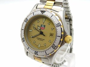 1 jpy * operation * TAG Heuer 974.015 champagne quarts lady's wristwatch N10501