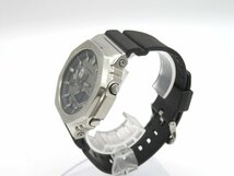 1円◆稼働◆ カシオ GM-2100 G-SＨＯCＫ シルバー クオーツ メンズ 腕時計 N13902_画像3