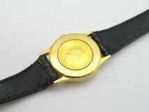 1円◆稼働◆ コインウォッチ ファインゴールド ゴールド クオーツ レディース 腕時計 N11205_画像6