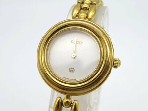 1 иен # Junk # Gucci 11/12 перемена оправа серебряный кварц женские наручные часы N11603