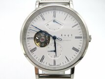 1円◆稼働◆ ノット CAP-38 ホワイト クオーツ メンズ 腕時計 O313_画像1