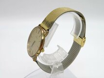 1円◆稼働◆ オメガ デヴィル ゴールド 手巻き ユニセックス 腕時計 M97502_画像3