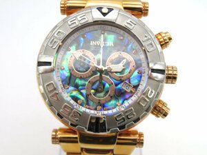 1 jpy * operation * in creel ta25258 blue / green / Gold quarts men's wristwatch guarantee 2 koma O419